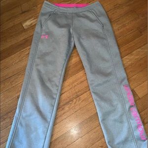 Girls Under Armour Cold Gear Gray YLG